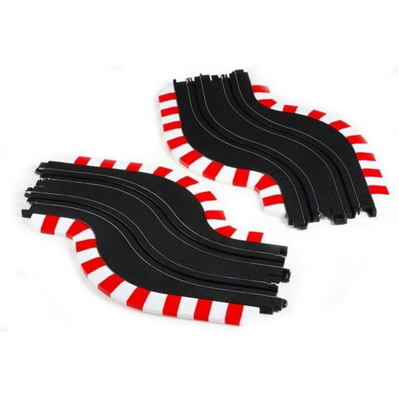 AFX/Racemasters Slot Track Chicane Set L&R AFX70617 HO Slot Racing Track