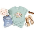 thumbnail image 5 of Cottagaecore Soft Watercolor Floral T-Shirt, 5 of 7