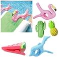thumbnail image 2 of Summer Plastic Color Clips Cute Animal Beach Towel Clamp Prevent Wind Clothespin Clothes Pegs Drying Rack Retaining Clip, 2 of 5