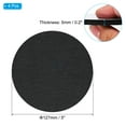 thumbnail image 2 of Uxcell 5" Diameter Felt Furniture Pads, 4 Pcs 1/2" Thick Lamp Base Felt, Black, 2 of 8