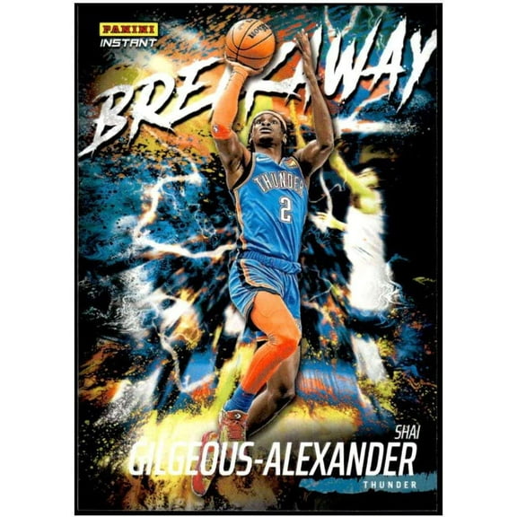 NBA 2022-23 Instant Breakaway Basketball   Shai-Gilgeous Alexander Trading Card #14 (Panini)