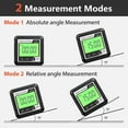 thumbnail image 2 of Graflsoa Digital Inclinometer with Magnetic Base, Angle Finder, Level Gauge, Electronic Protractor, JD10 Model, ABS Material, 4*90° Range, 0.05° Resolution, Red/Black/White Options, 2 of 6
