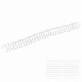 thumbnail image 4 of 20 Pcs Plastic Spiral Binding Coils 19mm 3/4in ID 30 Loops for A4 A5 Notebook Transparent, 4 of 5