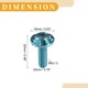 thumbnail image 5 of 1 Set 1/4" M6 Tornillos de Placa de Matrícula Antirrobo Universal - Kits de Sujetadores de Seguridad para Marco de Etiqueta de Coche con 2 Arandelas - Aleación de Titanio Azul, 5 of 7