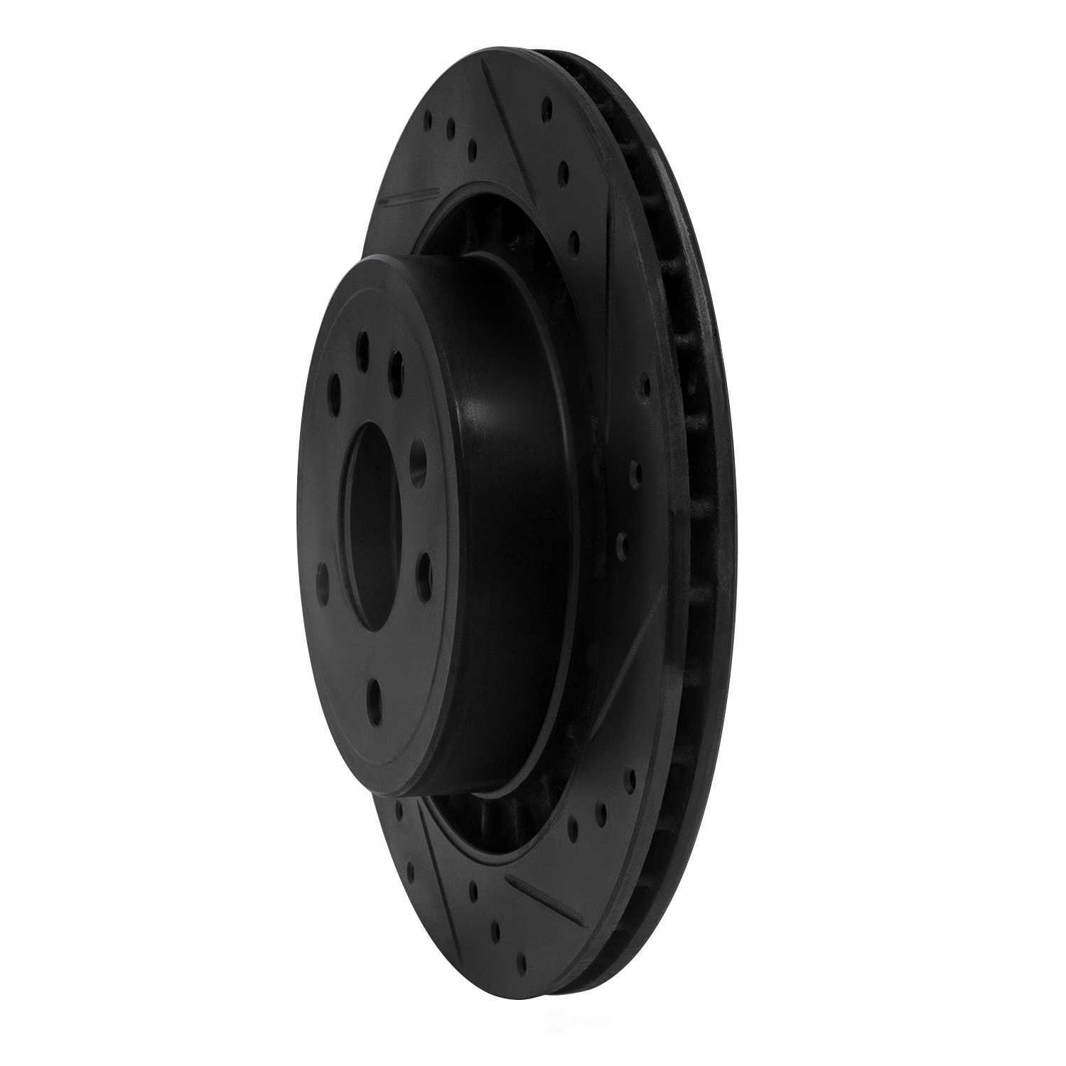 Dynamic Friction Company 633-65014R DFC Brake Rotor - Drilled And Slotted - Black