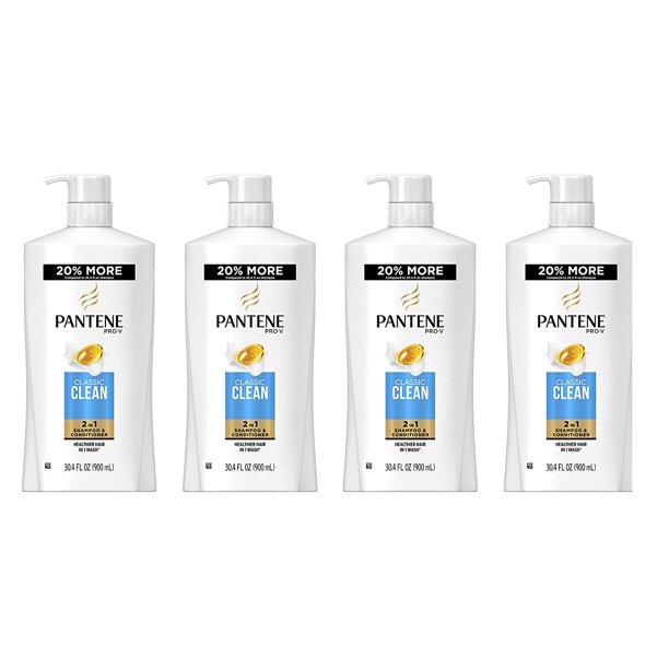 Pantene ProV 2 in 1 Shampoo & Conditioner, Classic Clean, 30.4 Fl Oz