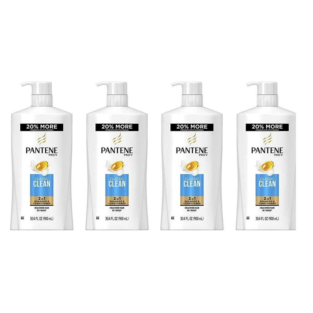 Pantene ProV 2 in 1 Shampoo & Conditioner, Classic Clean, 30.4 Fl Oz