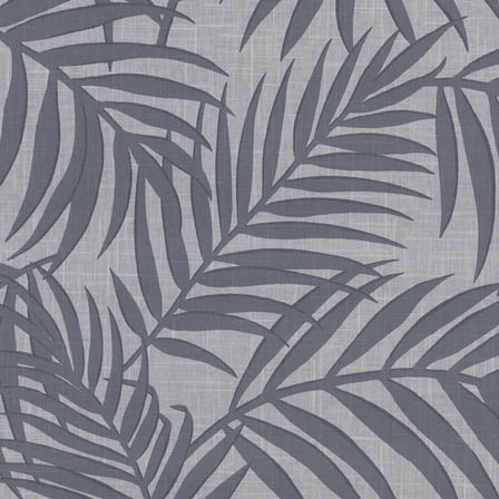 Warner Lanai Pewter Fronds Wallpaper
