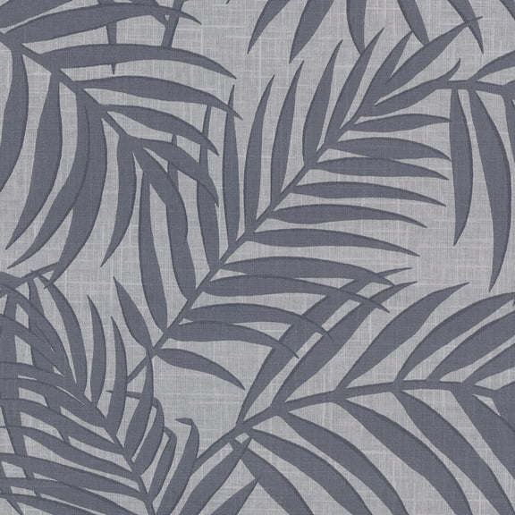 Warner Lanai Pewter Fronds Wallpaper