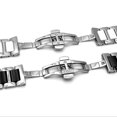 thumbnail image 2 of Thick Stainless Steel Watch Band Metal Heavy Watch Bracelets Polished Matte Brus, 2 of 5