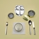 thumbnail image 4 of Plato de acero inoxidable para animales, libre de óxido, plato dividido seguro para niños pequeños y niños, plato sin BPA, 4 of 5