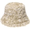 thumbnail image 6 of CoCopeaunts Solid Color Men Bucket Hat Winter Basin Cap Casual Outdoor Thickened Sheep Curly Warm Fisherman Hat Female Trend, 6 of 8