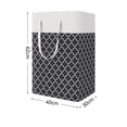 thumbnail image 2 of PEACNNG Stylish Lantern Print Laundry Basket - Foldable Fabric Dirty Clothes Storage Solution for Home and Bathroom, 2 of 5
