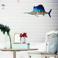 thumbnail image 3 of TIMIFIS Wall Sticker Sailfish Metal Wrought Iron Crafts Interior Wall Decoration Home Decor, 3 of 4