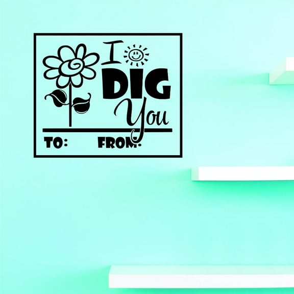 Custom Decals I Dig You Wall Art Size: 18 X 18 Inches Color: Black