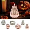 thumbnail image 4 of Starry Night Glass Pumpkins - Illuminated LED Fall Decor with Auto Timer - Sparkling Halloween & Thanksgiving Centerpiece for Bedroom, Mantel, or Entryway, 4 of 5