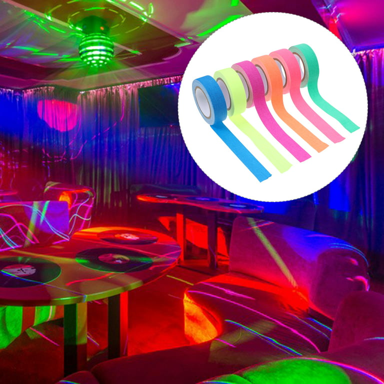 Cinta adhesiva fluorescente y reactiva a luz UV - Party Lights