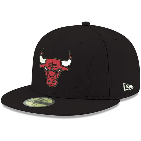 Men's New Era Black Chicago Bulls Official Team Color 59FIFTY Fitted Hat