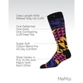 thumbnail image 3 of MeMoi Men's 3 Pair Pack Asymmetrical Cotton Blend Crew Socks - Mens - Male, 10-13, Black-Fushia, 3 of 7