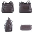thumbnail image 2 of 10 Pockets Crossbody Purses for Women Medium Pocketbooks Lightweight Ladies Satchel Bag Multi Pocket Shoulder Handbag, 2 of 5