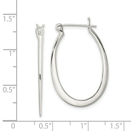 925 Sterling Silver Hoop Earrings Ear Hoops Set Fine Jewelry