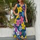 thumbnail image 2 of Vestido De Noche De Lujo Sin Mangas Para Mujer, Floral Vestido De Fiesta, 2 of 5