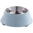 thumbnail image 1 of Cuenco redondo de plástico para perros de acero inoxidable, cuenco para gatos, cuenco para alimentos para mascotas, cuenco para mascotas de doble capa y doble propósito MFZFUKR CPB-DE-SSW2209-2, 1 of 5