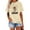 A-Apricot, variant on Anbech Sunflower Shirts for Women Graphic Tee Ladies Patriotic Tee Shirt Christian Top Short Sleeve