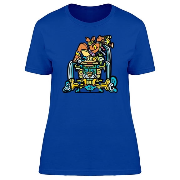 Mayan With Waterfalls T-Shirt Women -Image by Shutterstock, Female Large