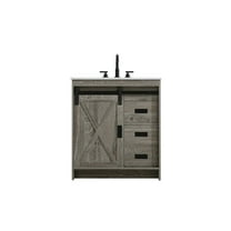 Elegant Kitchen and Bath Austin 30 Inch Single Bathroom Vanity In Rustic Grey