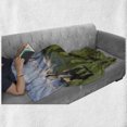 thumbnail image 6 of National Parks Soft Flannel Fleece Throw Blanket, Design Snowy Idyllic Mountain Peaks Horse Art Prints, Cozy Plush for Indoor and Outdoor Use, 50" x 70", Multicolor, by Ambesonne, 6 of 6