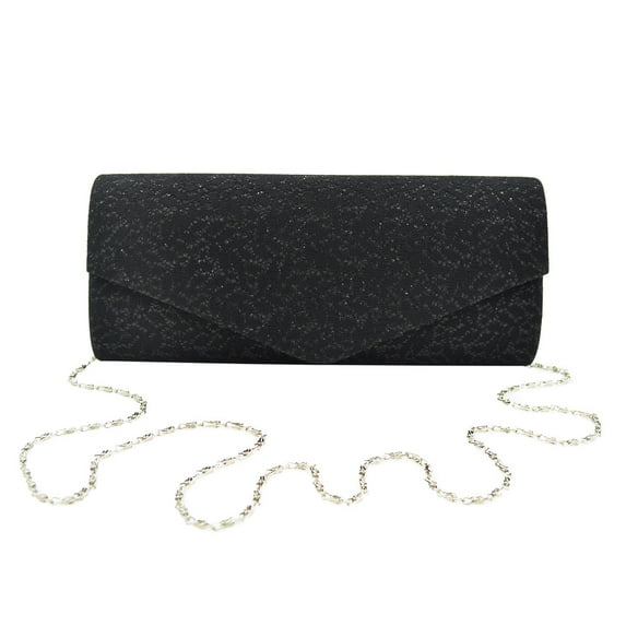 Metallic Glitter Shine Tree Leaves Lace Clutch Evening Bag Handbag