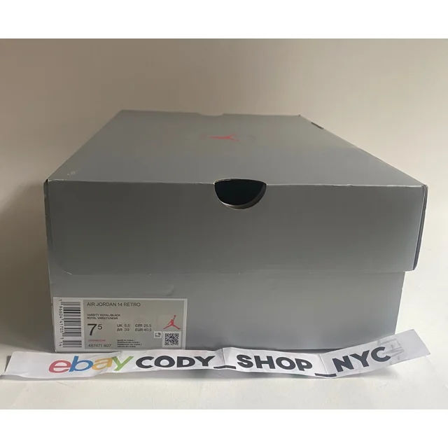 N I-K-E A i r-Jor-dan 14 Retro Laney Royal Men's Sizes *SHOE BOX ONLY* | 487471-407