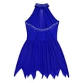 thumbnail image 6 of Zaldita Ice Skating Dress for Girls Sparkly Rhinestone Ballet Dance Gymnastic Leotard Ballerina Dancewear Royal Blue 16, 6 of 7