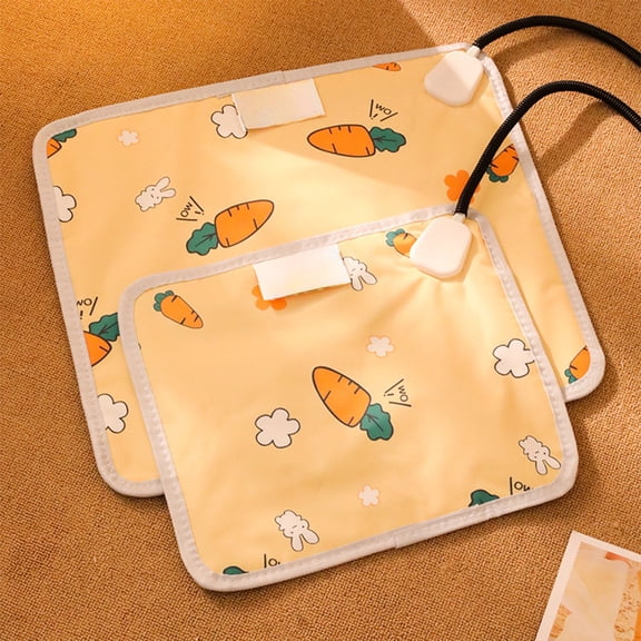 syligr Pet Heating Pad Waterproof Electric Warm Mat with 3 Temperature Settings Chew Resistant Overheat Protection for Cats Dogs Small Animals Bed Sofa Kennel Winter Comfort