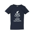 thumbnail image 1 of Keep Calm and Love Elephants Tusk Animal Lover Elephant Lover Toddler Kids T-Shirt Tee, 1 of 2