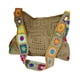 thumbnail image 4 of Bolso de mano de ganchillo, informal, de punto, bordado, para mujer, bolso de hombro para viaje Caqui, 4 of 9