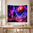 thumbnail image 5 of Mountain Lake Figure with Clad Futuristic Combat Armor, Spooky Gothic for Gothic Decor Fans, Dark Art Decor, Halloween Gift, Tapestry Wall Hanging for Bedroom and Dorm, 5 of 7
