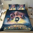 thumbnail image 1 of En tus sueños Conjunto de sábanas temático, trío de piezas, cómodo y amigable con la piel, diseño único, regalo de decoración para el hogar para familiares, amigos y fans, 90 cm * 190 cm, 1 of 6