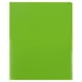 thumbnail image 5 of JAM Paper Heavy Duty Plastic 2,Pocket Folder, Lime Green, Sold Individually, 5 of 5