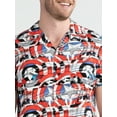 thumbnail image 2 of Captain America Men's & Big Men's Print Button Up Shirt, Sizes XS-3XL, 2 of 4
