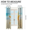 thumbnail image 2 of Sunshine Beach Starfish Curtains Aesthetic Envrionmental Friendly Picture, Living Room Bedroom Window Drapes 2 Panel Set, 2 of 5