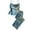 Blue, variant on Tnhcen Women's Fashion Satin Flower Print Camisole & Pants Sleepwear Set Elegant Loungewear for Women S-XL