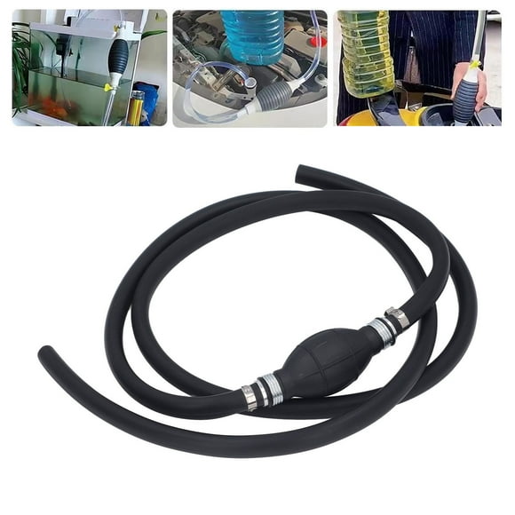 Portable Siphon Hand Pump Multifunctional Check Valve Manual Car Fuel Transfer Pump for Fuel System of Automobiles Helicopters