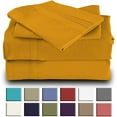 Mutlu Home Goods Rayon Made From Bamboo Sheets Set, Queen Gold Sheets
