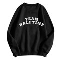 thumbnail image 1 of Wyzesi Sweatshirts à Col Rond pour Femmes, Mode Décontractée, Manches Longues, Imprimé, Pull Sans Capuche, Automne, Ajusté, Col en V, 1 of 5