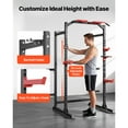thumbnail image 4 of KFFKFF Power Cage Power Rack, Multifunctional Barbell Squat Rack with Adjustable Height, Home Gym Strength Training Workout Equipment, 4 of 8