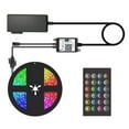 thumbnail image 1 of Amdohai Smart Wifi LED RGB Strip Lights 16.4ft. 5050 Color Changing Lights with Voice & APP & 24 Keys Remote Control Tape Lights Christmas Decoration Light for Home Party Festival, 1 of 7