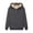 Grey, variant on Women's Thick Hooded Sweatshirt Cozy Winter Wear Velvet Lined Soft Thermal Underwear Top Blouse Outerwear