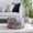 Gray & Ivory, variant on Jani Hanalei 20" Blue & Ivory Square Pouf Ottoman